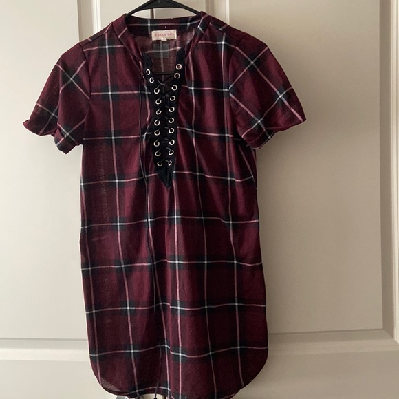 Cute Plaid tunic - Picture 1 of 2